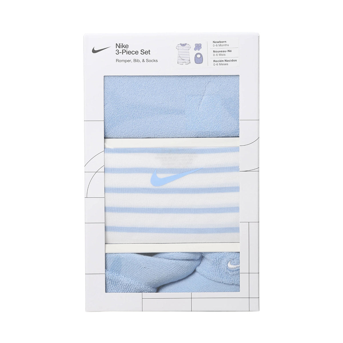 ベビー(65-80cm) セット商品 NIKE(ナイキ) NHN 3PK TERRY ROMPER SET