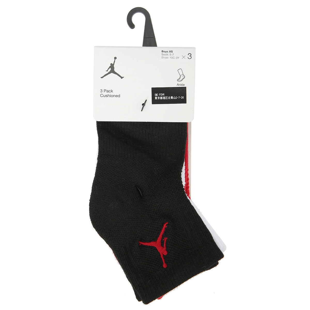 ソックス(17-21cm) JORDAN(ジョーダン) JDN SOCKS QT JUMPMAN