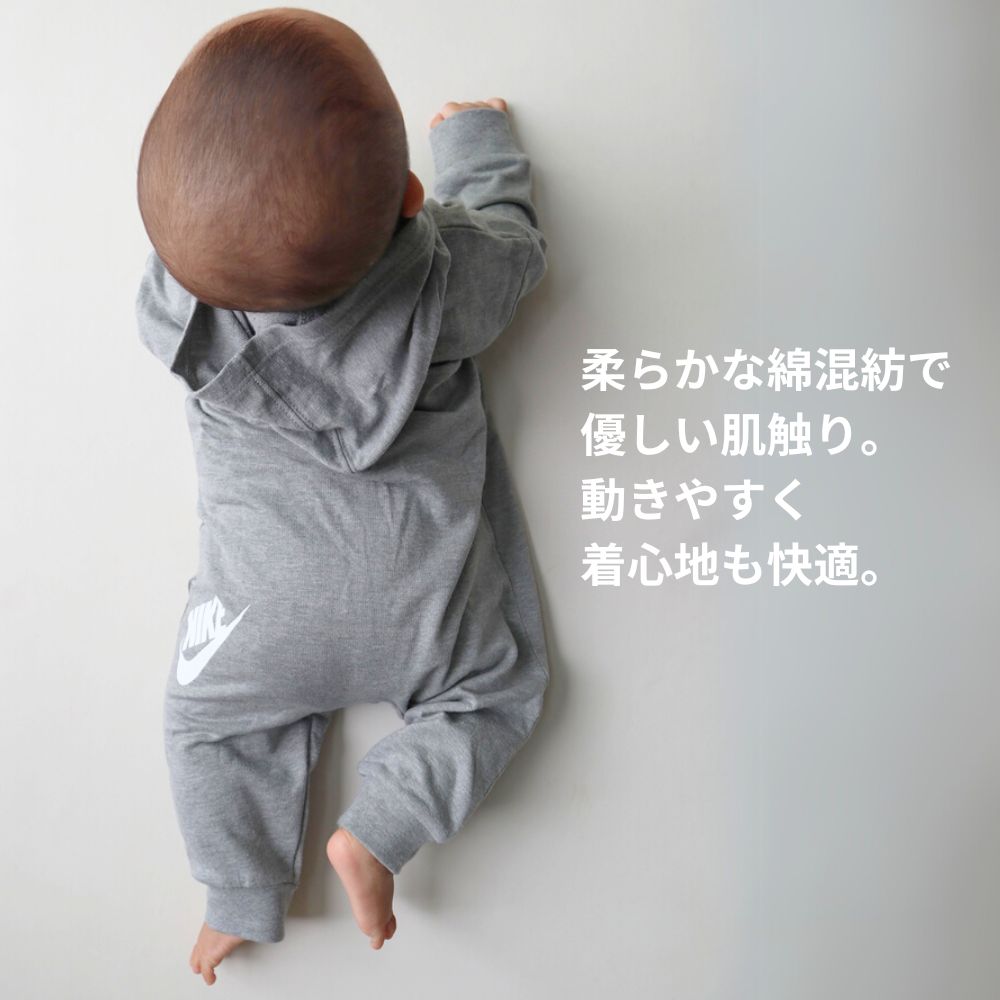 ベビー(50-74cm) ロンパース NIKE(ナイキ) NKN PLAY ALL DAY COVERALL