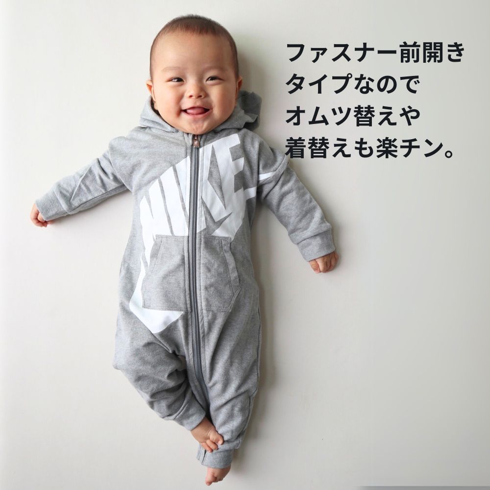 ベビー(50-74cm) ロンパース NIKE(ナイキ) NKN PLAY ALL DAY COVERALL