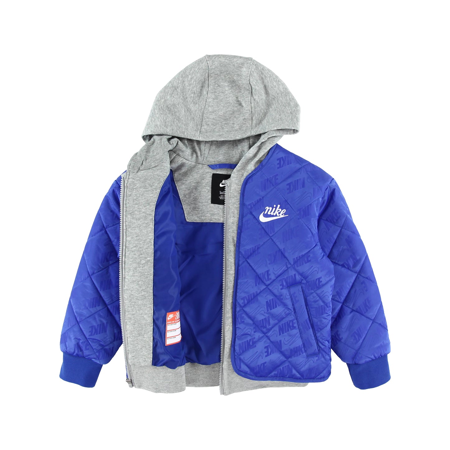 キッズ(105-120cm) アウター NIKE(ナイキ) NKN FLEECE HOODED QUILT JACKET