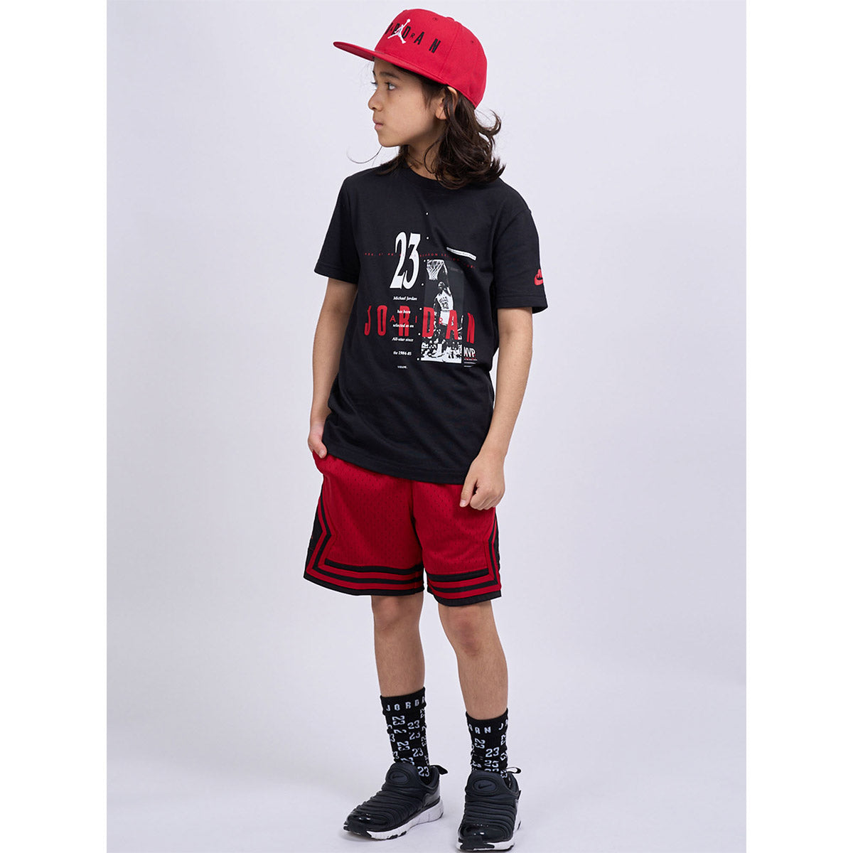 ジュニア(130-170cm) Tシャツ JORDAN(ジョーダン) JDB MJ BRAND GFX SS CREW