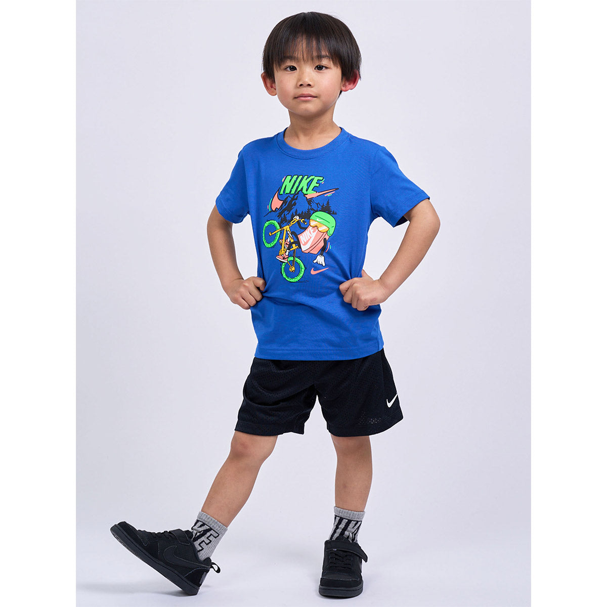 キッズ(105-120cm) Tシャツ NIKE(ナイキ) NKB BOXY BIKING TEE