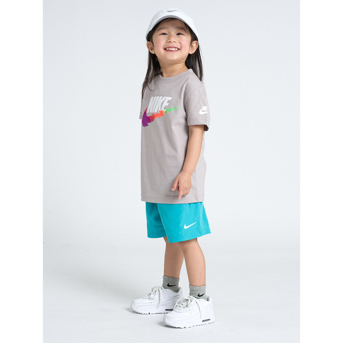 キッズ(105-120cm) Tシャツ NIKE(ナイキ) NKB NIKE BRANDMARK SWOOSH TEE