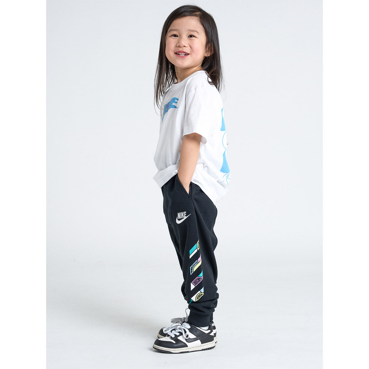 キッズ(105-120cm) パンツ NIKE(ナイキ) NKB B NSW OUTSIDE T LINES FT P
