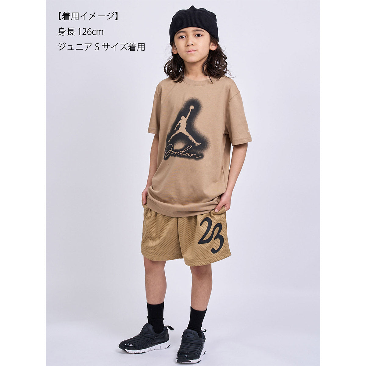 キッズ(105-120cm) Tシャツ JORDAN(ジョーダン) JDB MVP AIRBRUSHED JORDAN SS T