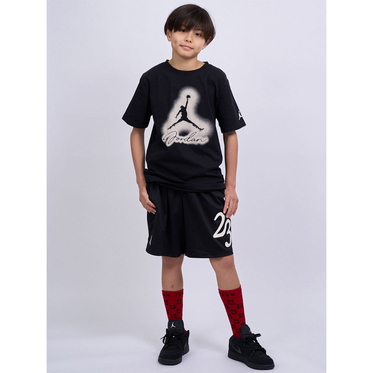 ジュニア(130-170cm) Tシャツ JORDAN(ジョーダン) JDB MVP AIRBRUSHED JORDAN SS T