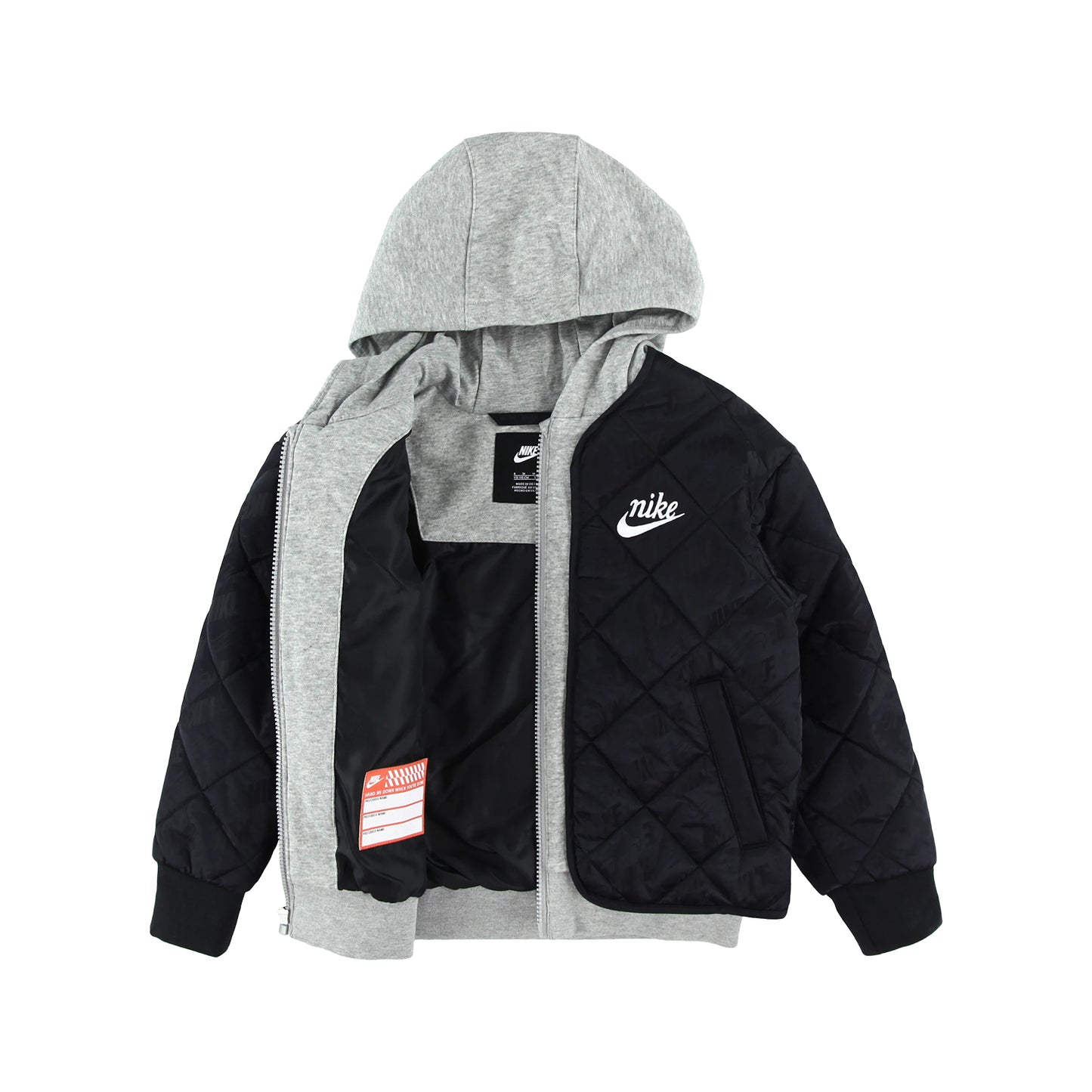 キッズ(105-120cm) アウター NIKE(ナイキ) NKN FLEECE HOODED QUILT JACKET