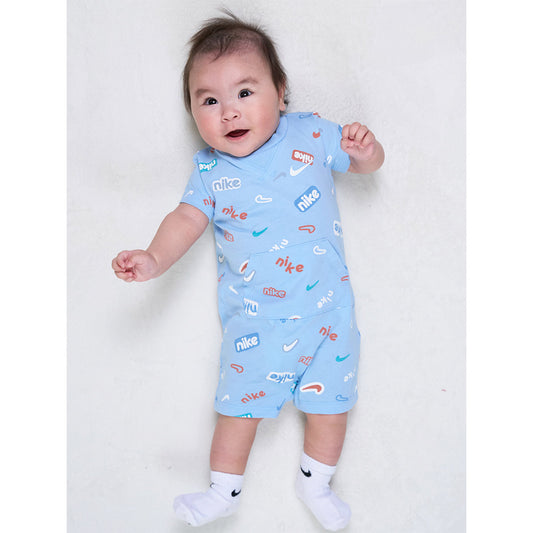 ベビー(55-70cm) ロンパース NIKE(ナイキ) NKN E1D1 SHORT SLV SHORT COVER