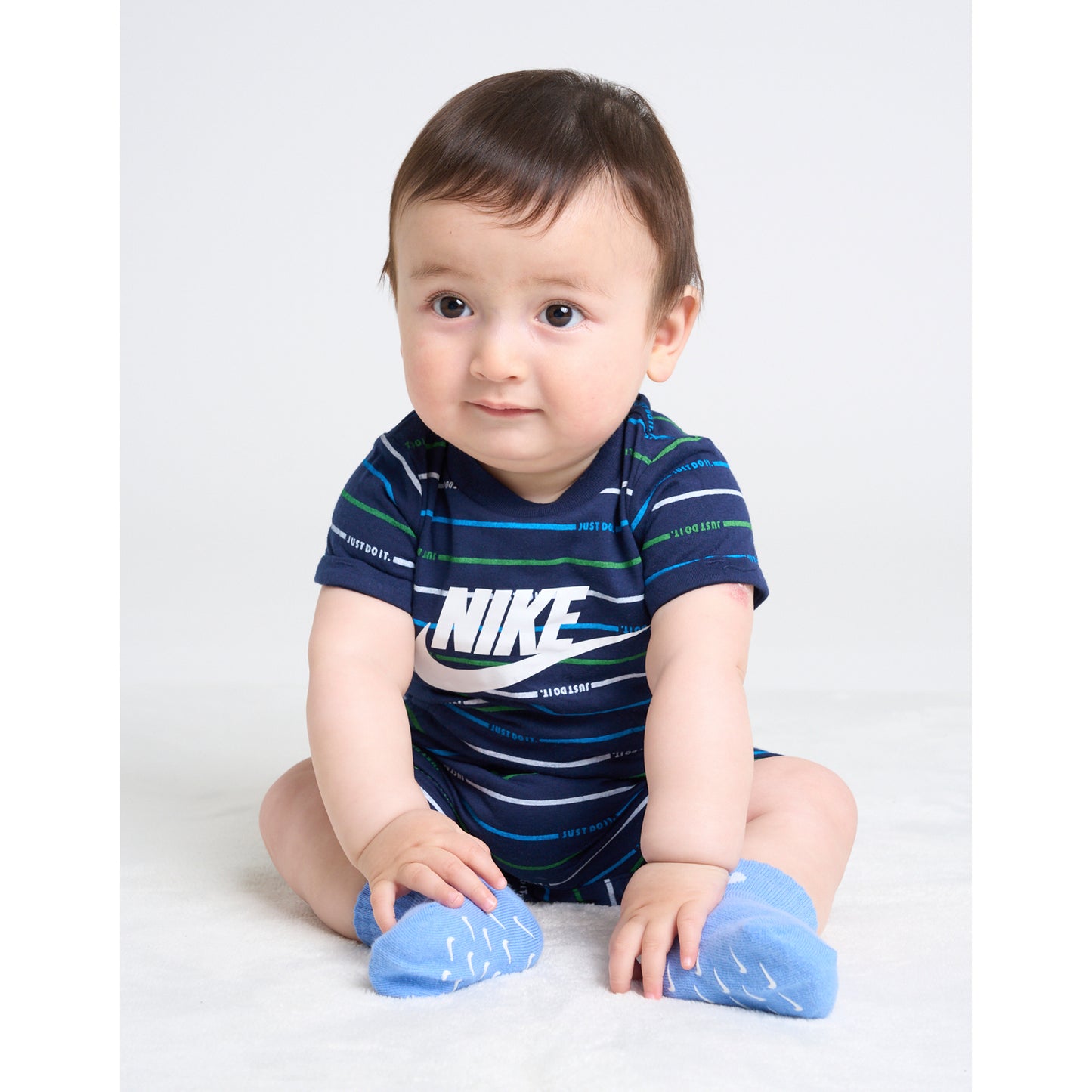 ベビー(55-70cm) ロンパース NIKE(ナイキ) NKN AOP JERSEY ROMPER