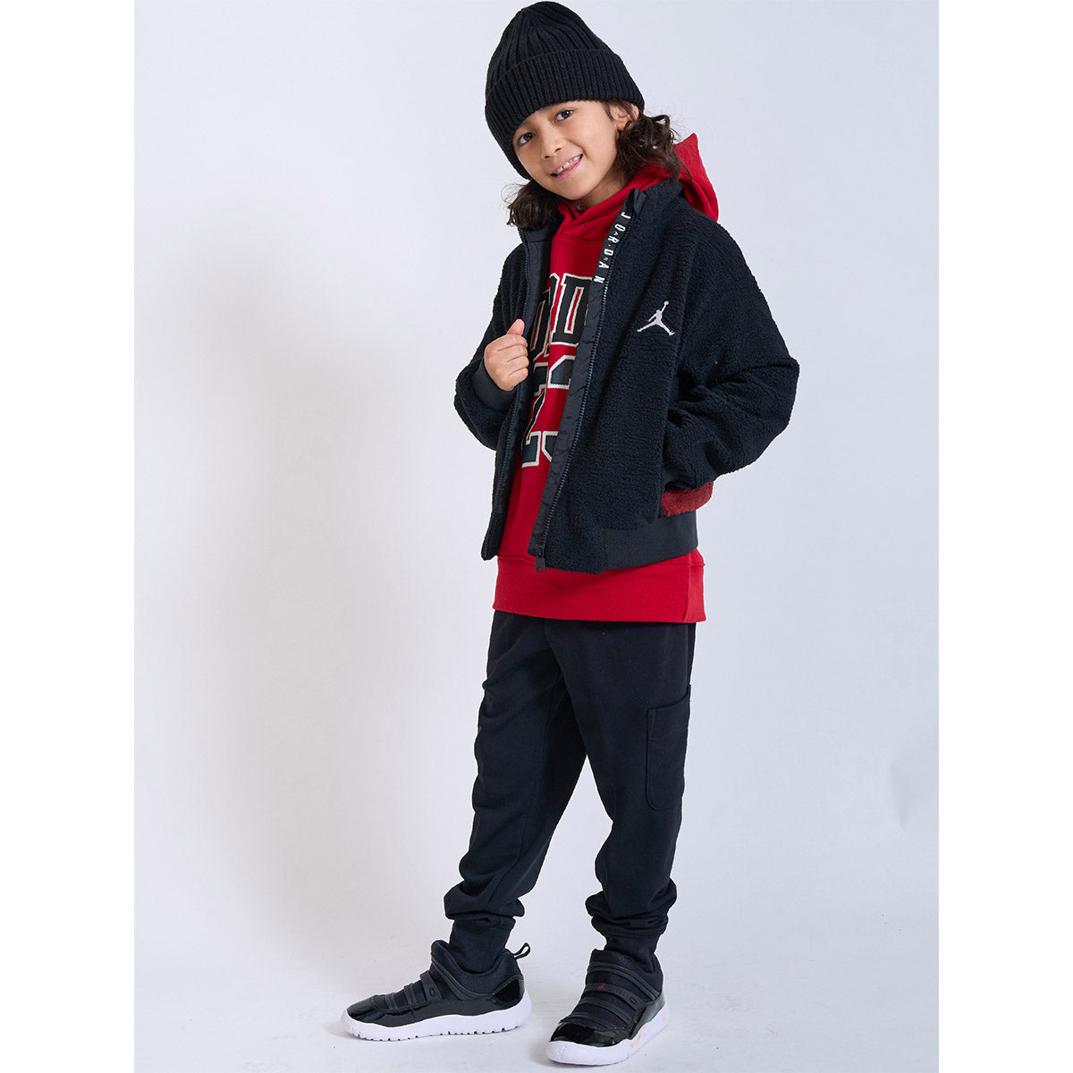 キッズ(105-120cm) トレーナー/パーカー JORDAN(ジョーダン) JDN JORDAN HBR FLC PO HOODIE