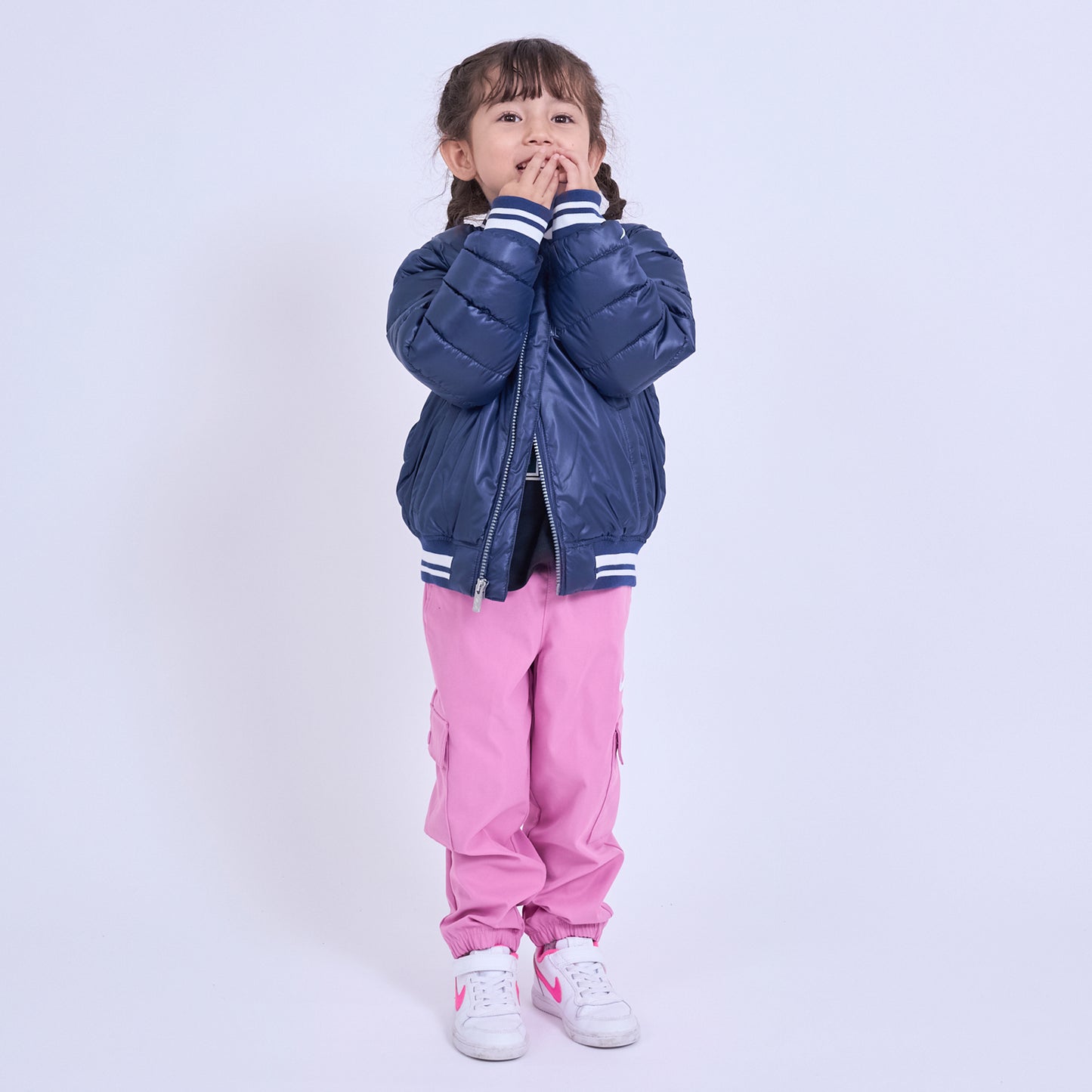 キッズ(105-120cm) アウター NIKE(ナイキ) NKN NIKE BASEBALL PUFFER JKT