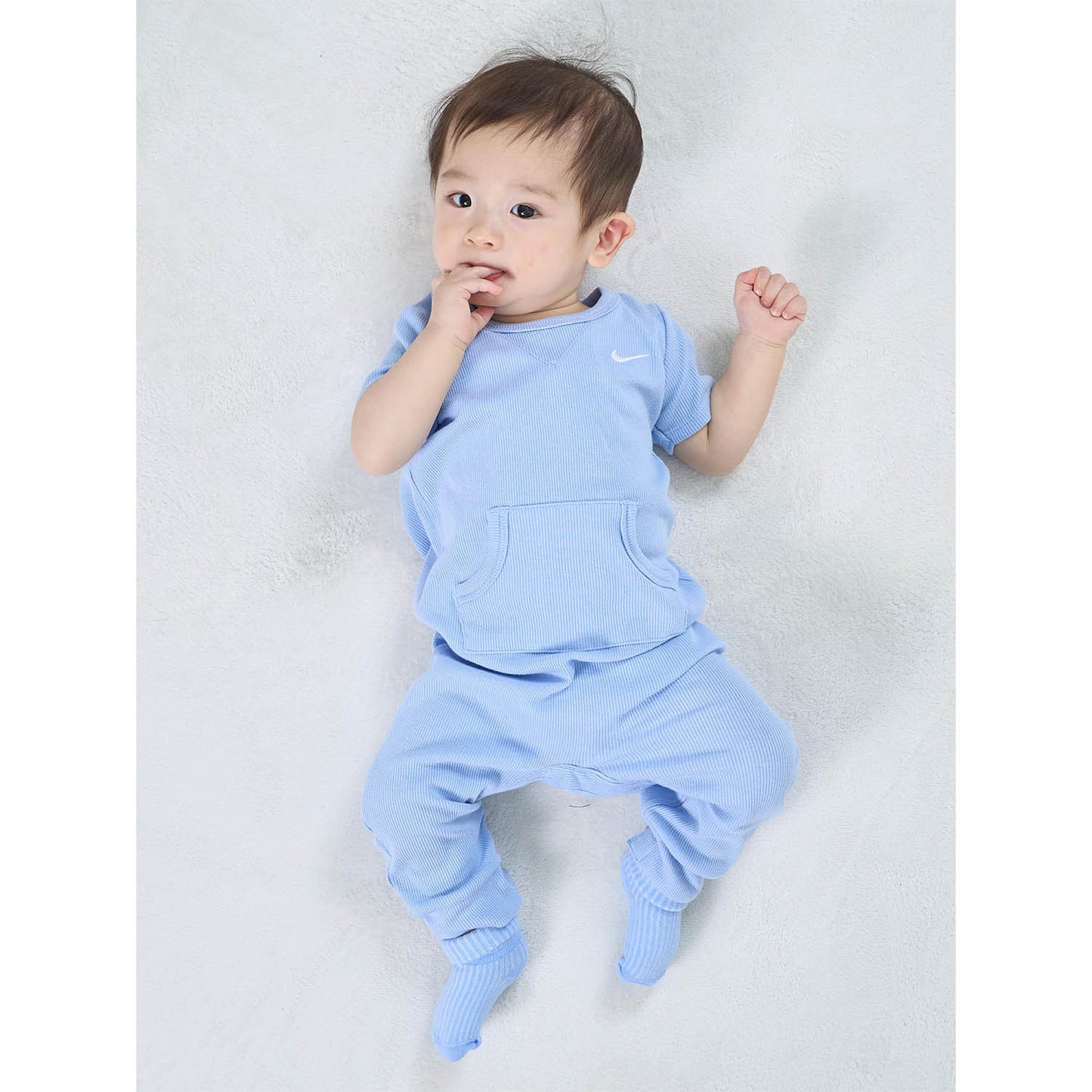 ベビー(6-12M) セット商品 NIKE(ナイキ) NHN NIKE RIB S/S ROMPER & SOCK