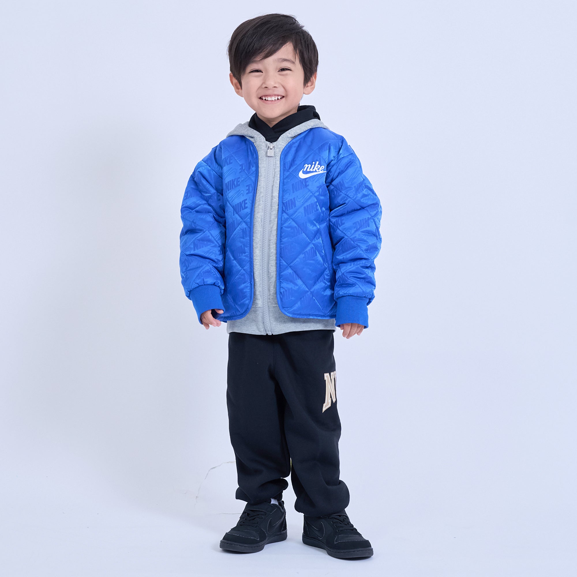 キッズ(105-120cm) アウター NIKE(ナイキ) NKN FLEECE HOODED QUILT