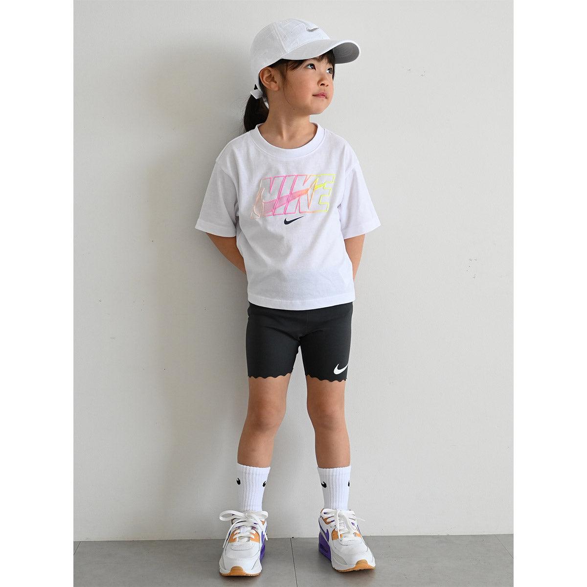 キッズ(105-120cm) セット商品 NIKE(ナイキ) NKG SWOOSH MOTION BIKE SHORT S