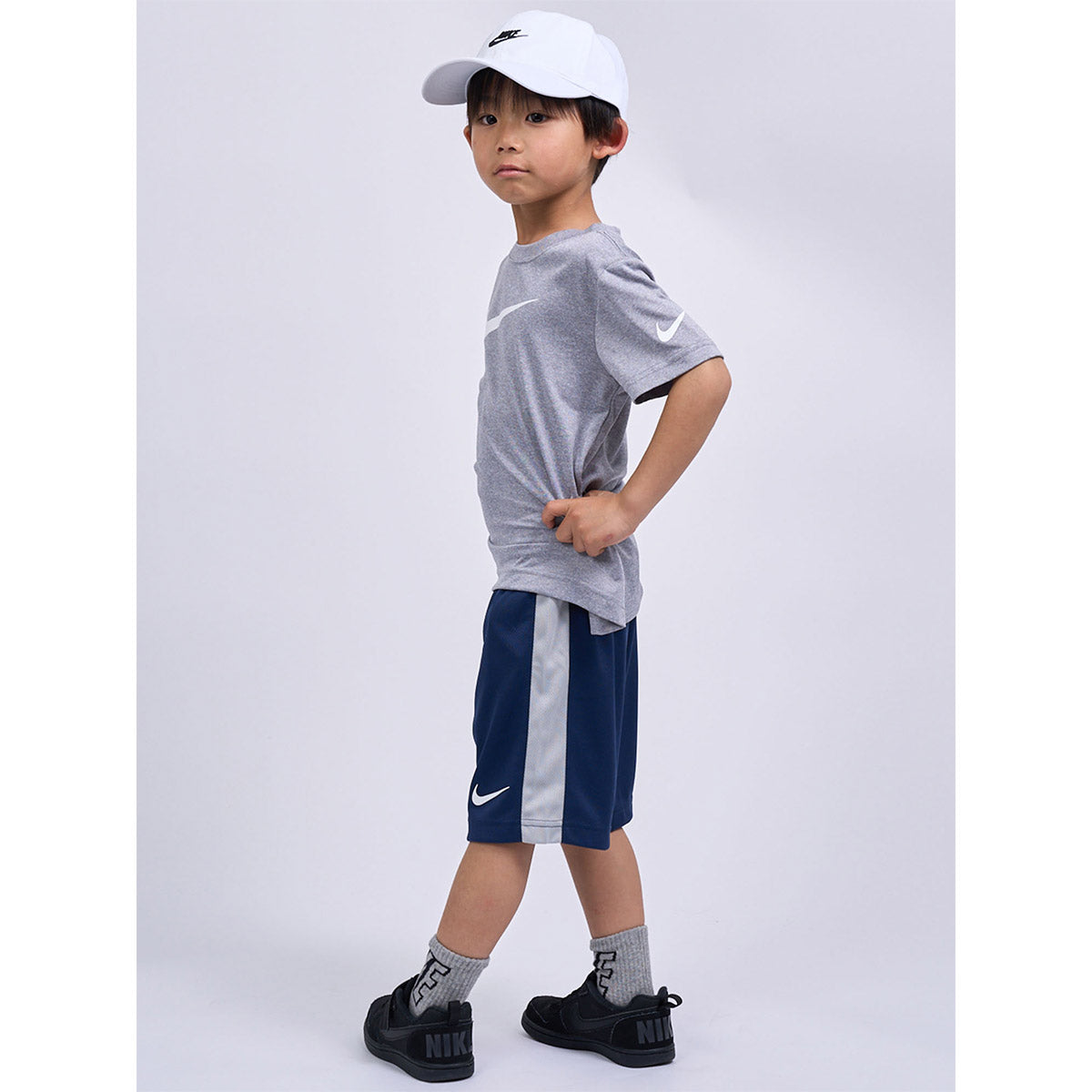 キッズ(105-120cm) セット商品 NIKE(ナイキ) NKB SWOOSH SS TEE & SHORT SET