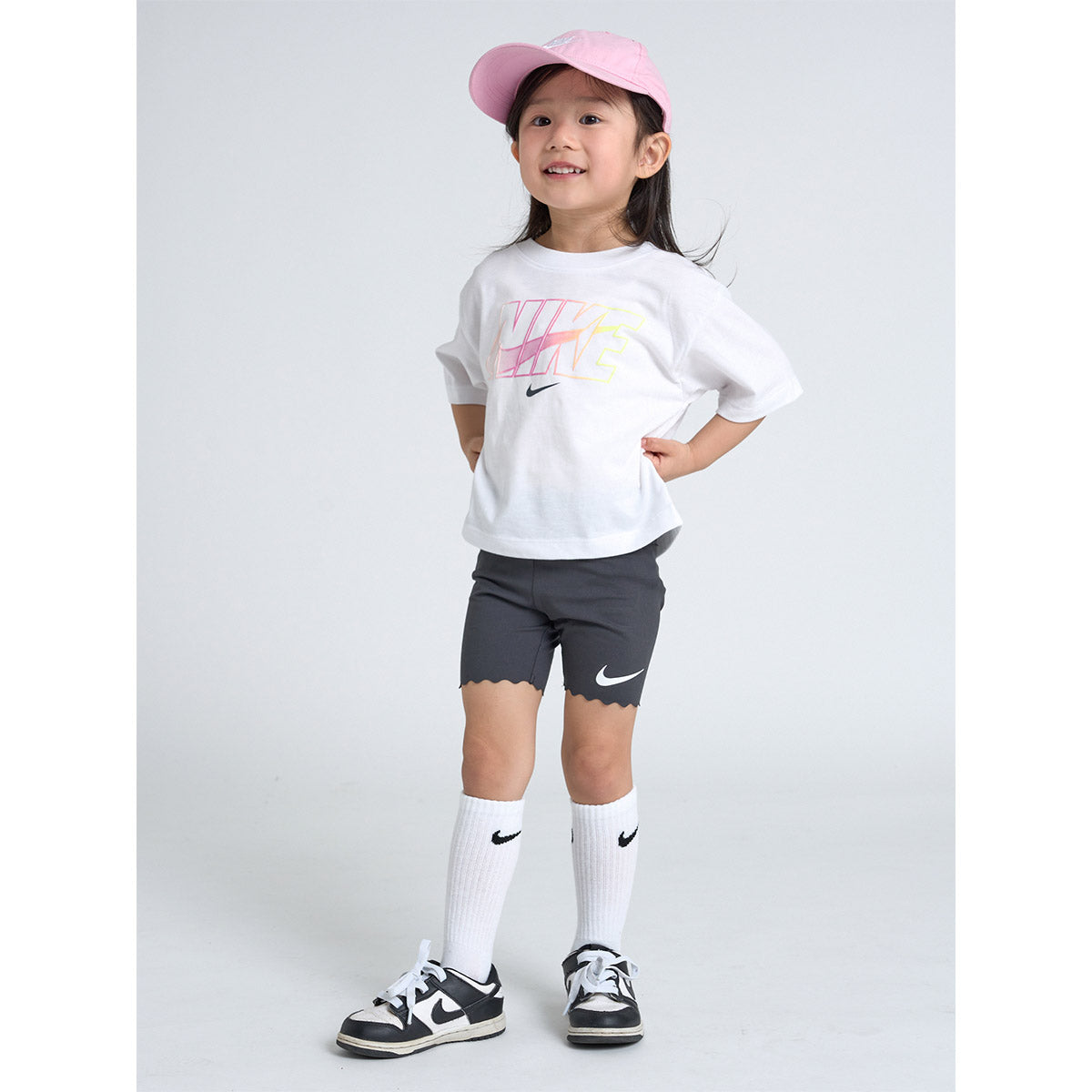 キッズ(105-120cm) セット商品 NIKE(ナイキ) NKG SWOOSH MOTION BIKE SHORT S