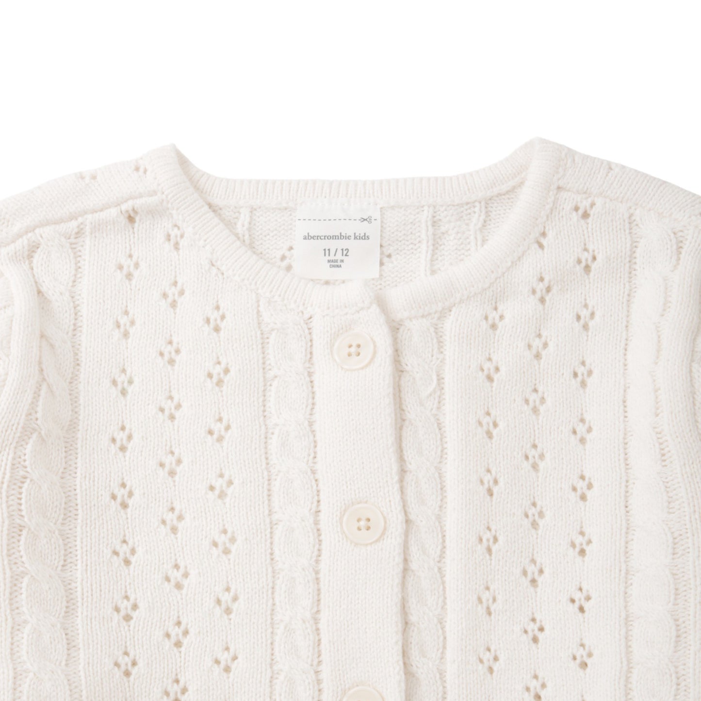 【110-170cm】 アウター A&F(アバクロンビー&フィッチ) AFG CROPPED CABLE CARDIGAN