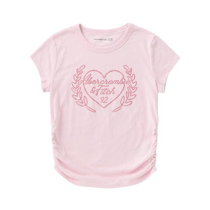 【110-170cm】 Tシャツ A&F(アバクロンビー&フィッチ) AFG ANF LAUREL HEART BABY TEE