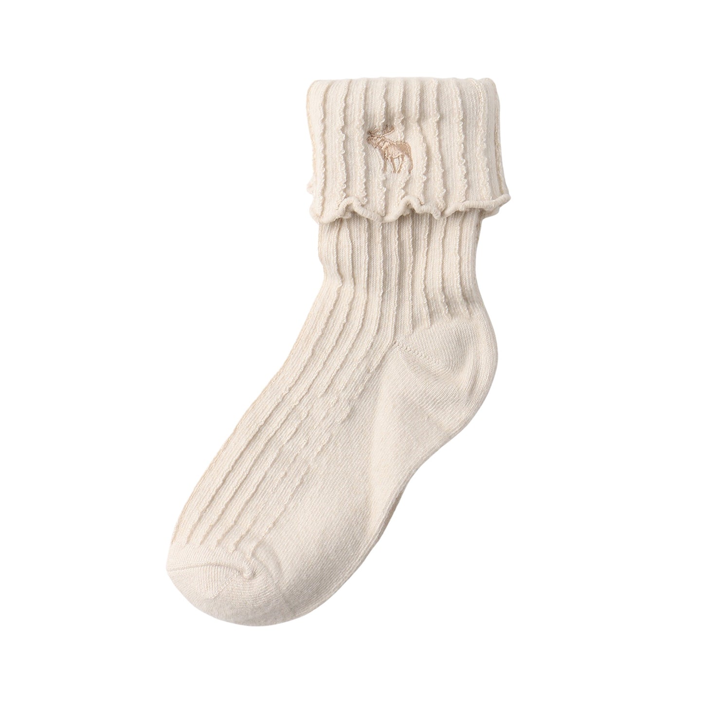 ソックス(21-25cm) A&F(アバクロンビー&フィッチ) AFHG FOLD OVER LETTUCE WELT