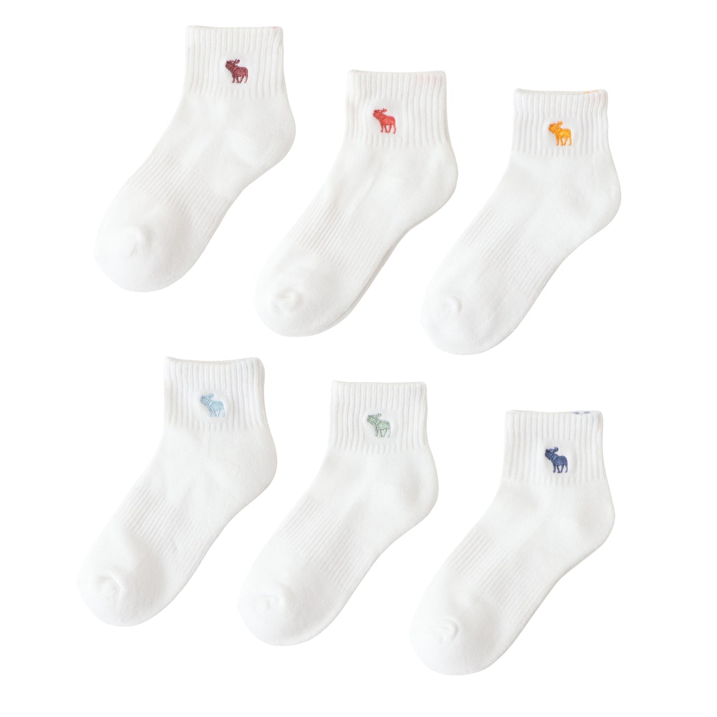 ソックス(17-25cm) A&F(アバクロンビー&フィッチ) AFHN 6PK ANKLE SOCK