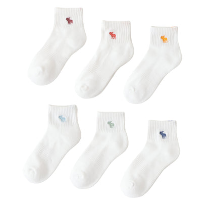 ソックス(17-25cm) A&F(アバクロンビー&フィッチ) AFHN 6PK ANKLE SOCK