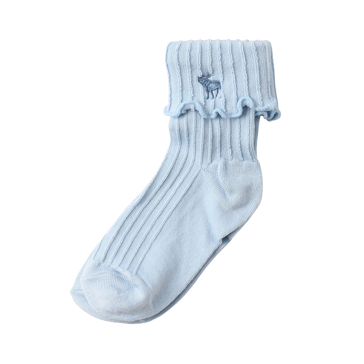 ソックス(21-25cm) A&F(アバクロンビー&フィッチ) AFHG FOLD OVER LETTUCE WELT