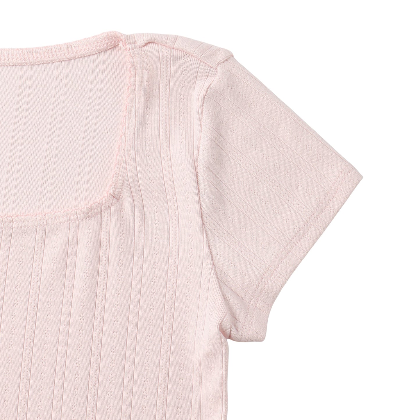 【110-170cm】 Tシャツ A&F(アバクロンビー&フィッチ) AFG SS POINTELLE SQUARE NECK T