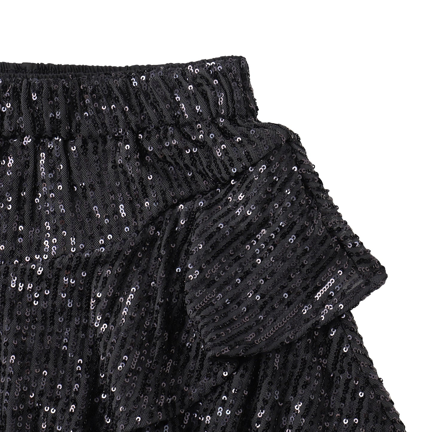 【110-170cm】 スカート A&F(アバクロンビー&フィッチ) AFG SEQUIN TIERED SKIRT