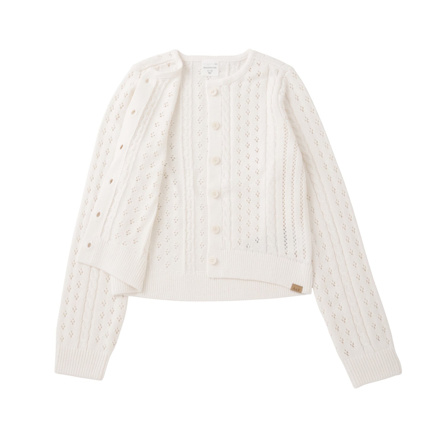 【110-170cm】 アウター A&F(アバクロンビー&フィッチ) AFG CROPPED CABLE CARDIGAN
