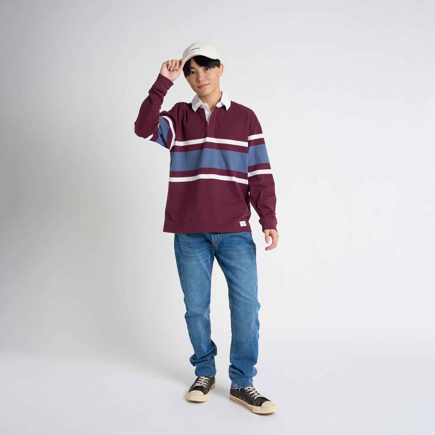 【110-170cm】 Tシャツ A&F(アバクロンビー&フィッチ) AFB LONG SLEEVE RUGBY POLO