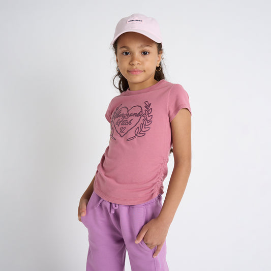 【110-170cm】 Tシャツ A&F(アバクロンビー&フィッチ) AFG ANF LAUREL HEART BABY TEE