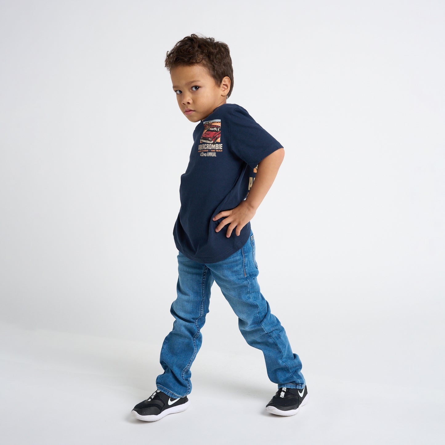 【110-170cm】 Tシャツ A&F(アバクロンビー&フィッチ) AFB ANF CAR SHOW TEE
