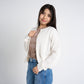 【110-170cm】 アウター A&F(アバクロンビー&フィッチ) AFG CROPPED CABLE CARDIGAN