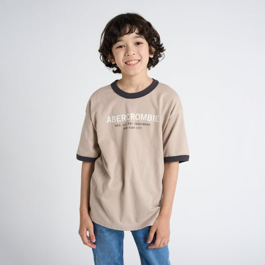 【110-170cm】 Tシャツ A&F(アバクロンビー&フィッチ) AFB ABERCROMBIE RINGER TEE