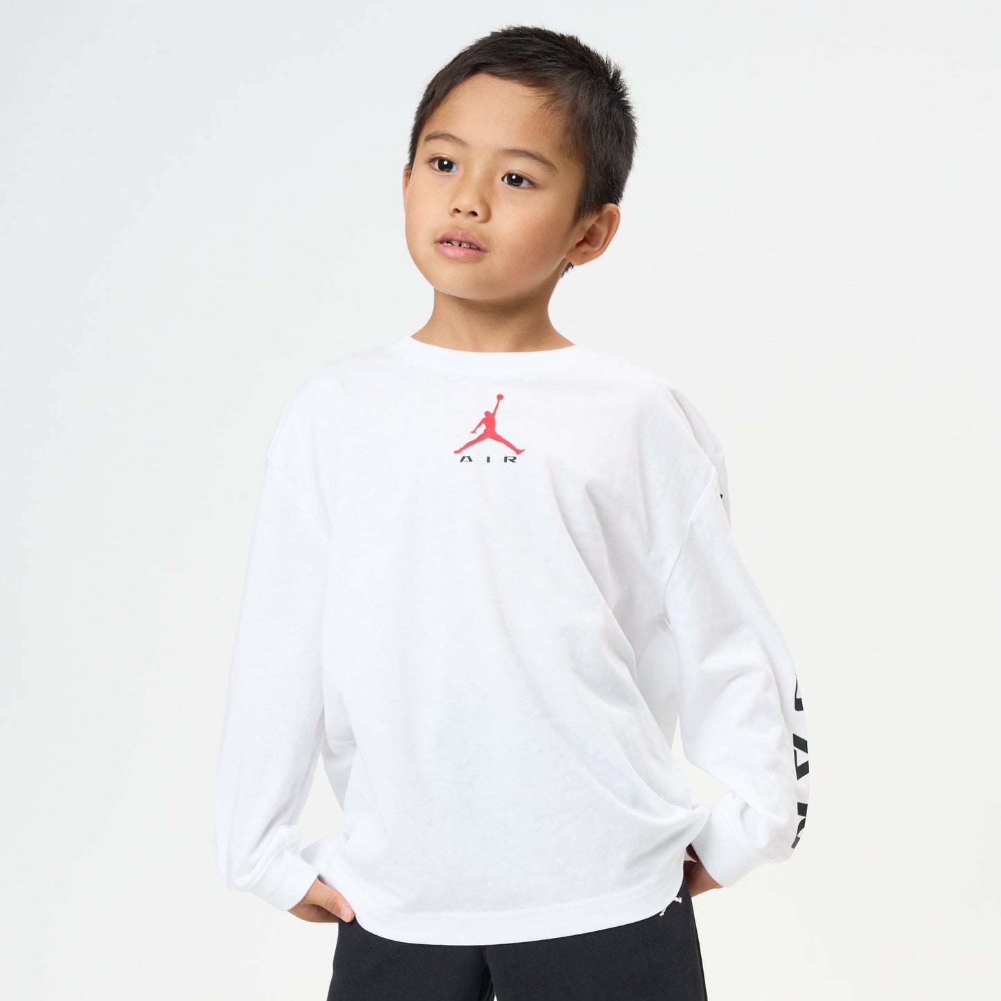 キッズ(105-120cm)  JORDAN(ジョーダン) 長袖Tシャツ JDB MJ AIR HBR LS SHIRT