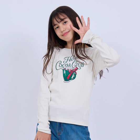 【110-170cm】 Tシャツ A&F(アバクロンビー&フィッチ) AFG HOT COCOA CLUB LS TEE
