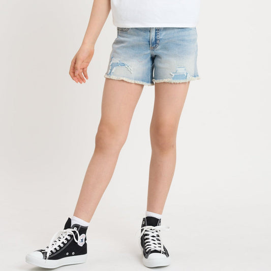 【110-170cm】  A&F(アバクロンビー&フィッチ) ハーフパンツ AFG LR MIDI DESTORY DENIM SHOR