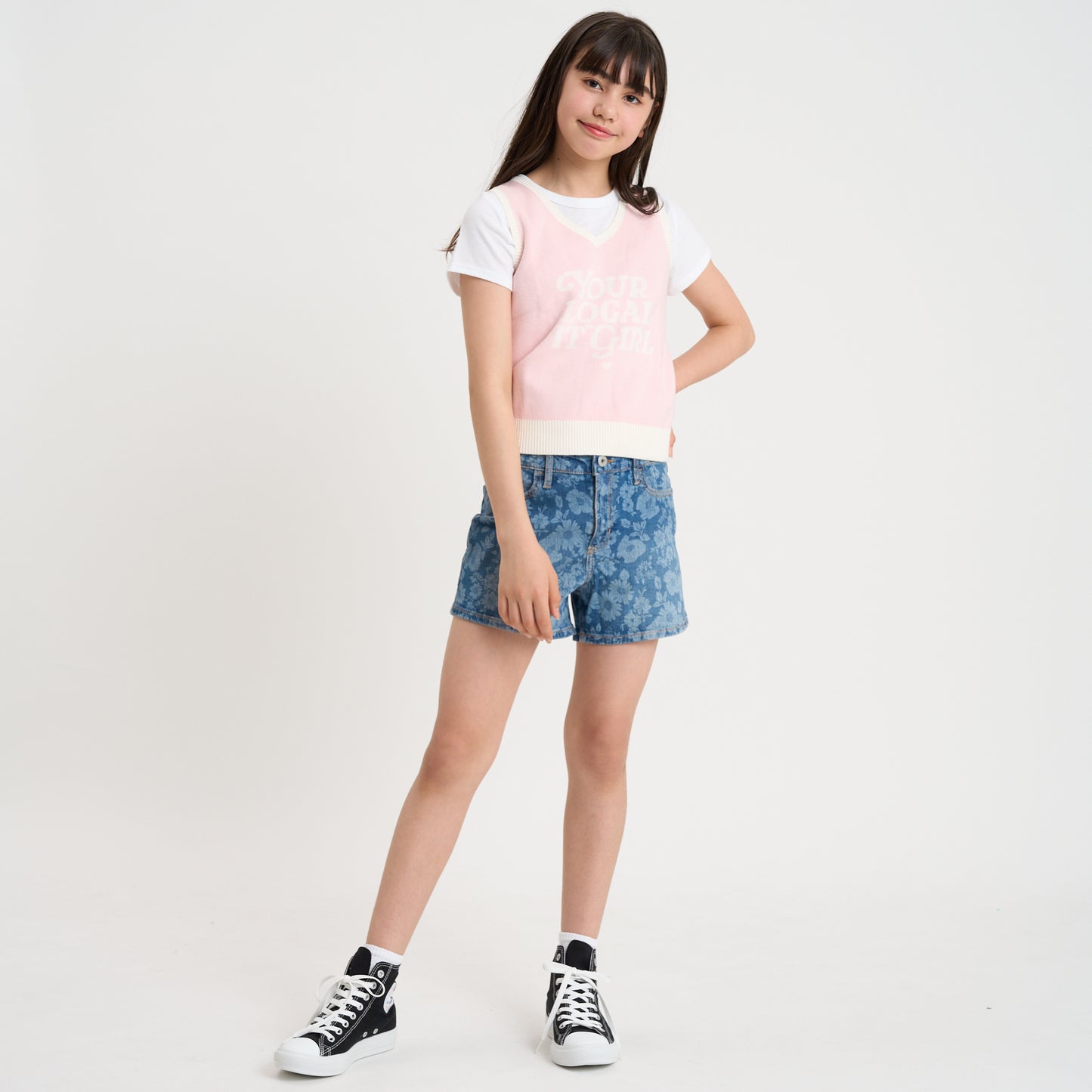 【110-170cm】  A&F(アバクロンビー&フィッチ) セーター AFG LOCAL GIRL INTARSIA VEST