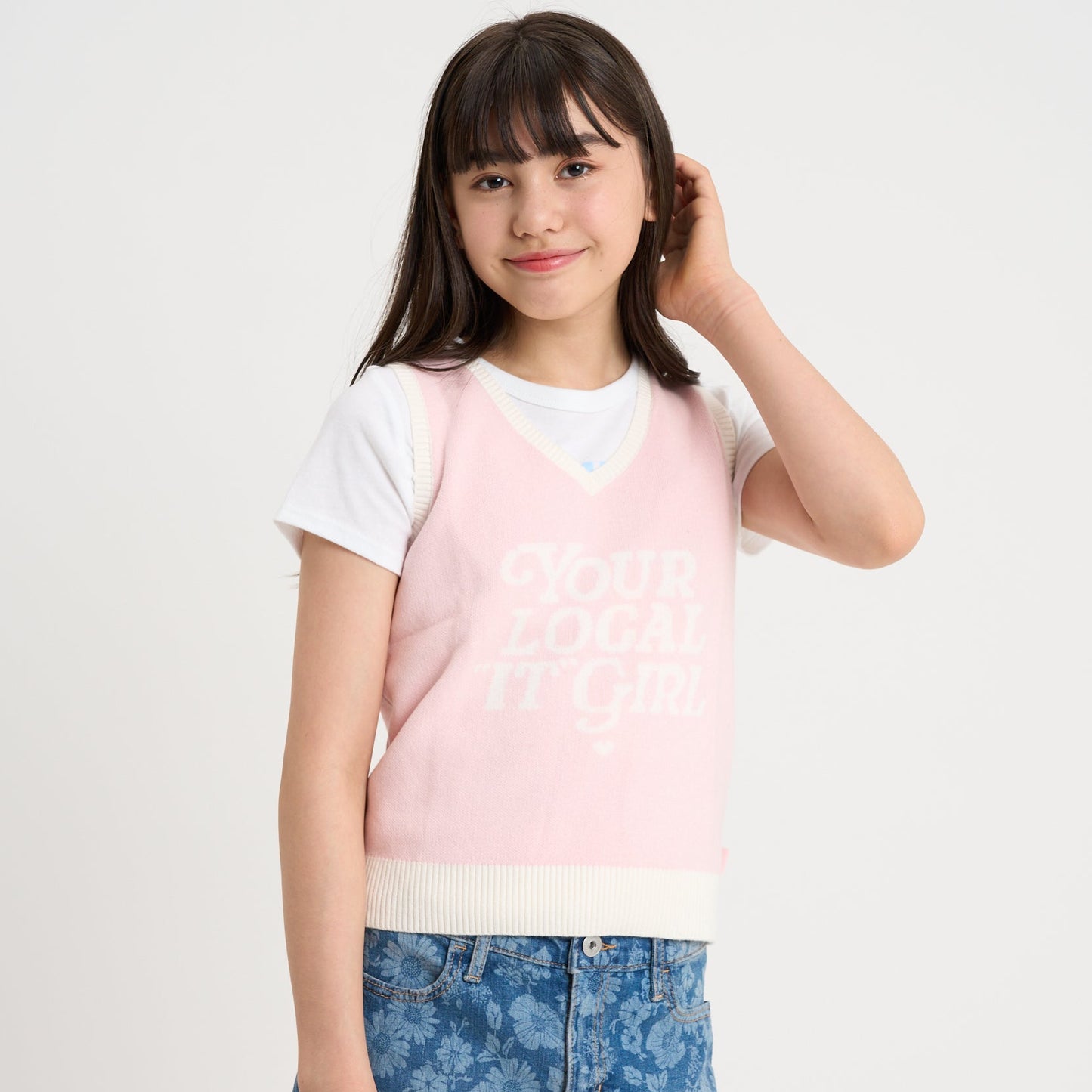 【110-170cm】  A&F(アバクロンビー&フィッチ) セーター AFG LOCAL GIRL INTARSIA VEST