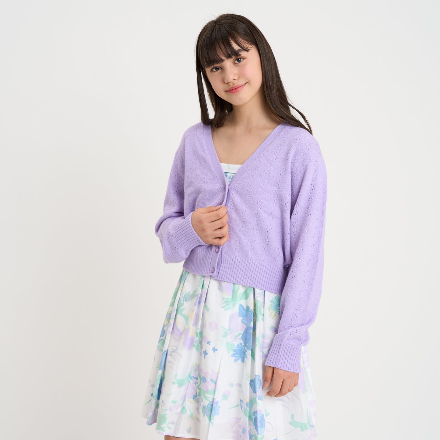 【110-170cm】  A&F(アバクロンビー&フィッチ) カーディガン AFG POINTELLE CARDIGAN