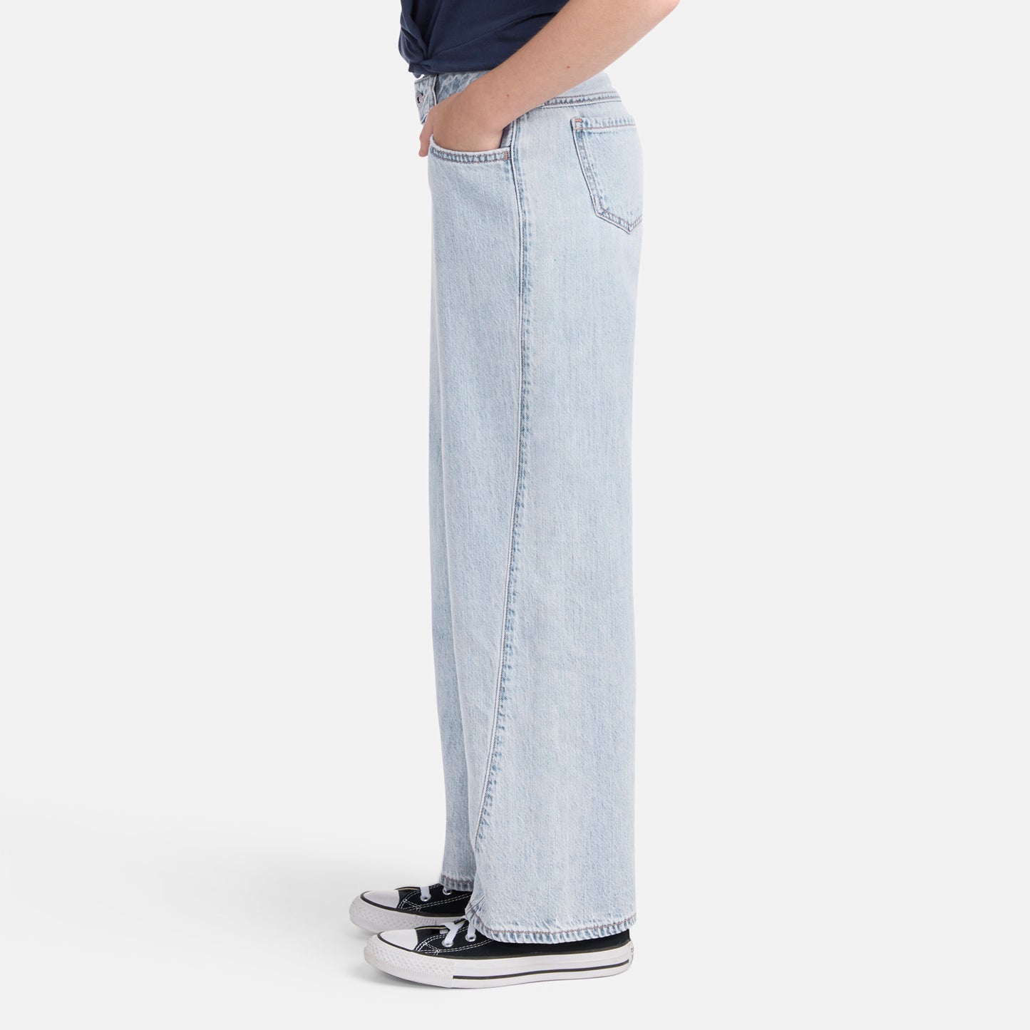 【110-170cm】  A&F(アバクロンビー&フィッチ)  AFG LOW RISE SEAMED BAGGY JEAN