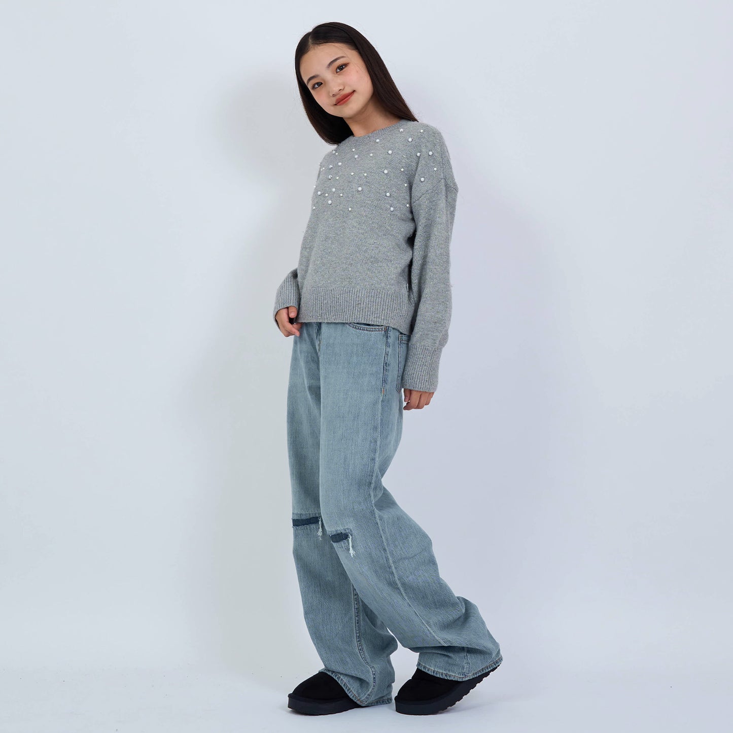 【110-170cm】 トレーナー/パーカー A&F(アバクロンビー&フィッチ) AFG SPARKLE CREW SWEATER