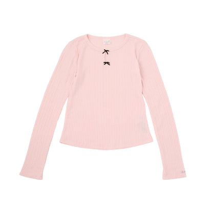 【110-170cm】 Tシャツ A&F(アバクロンビー&フィッチ) AFG DOUBLE BOW POINTELLE LS TO