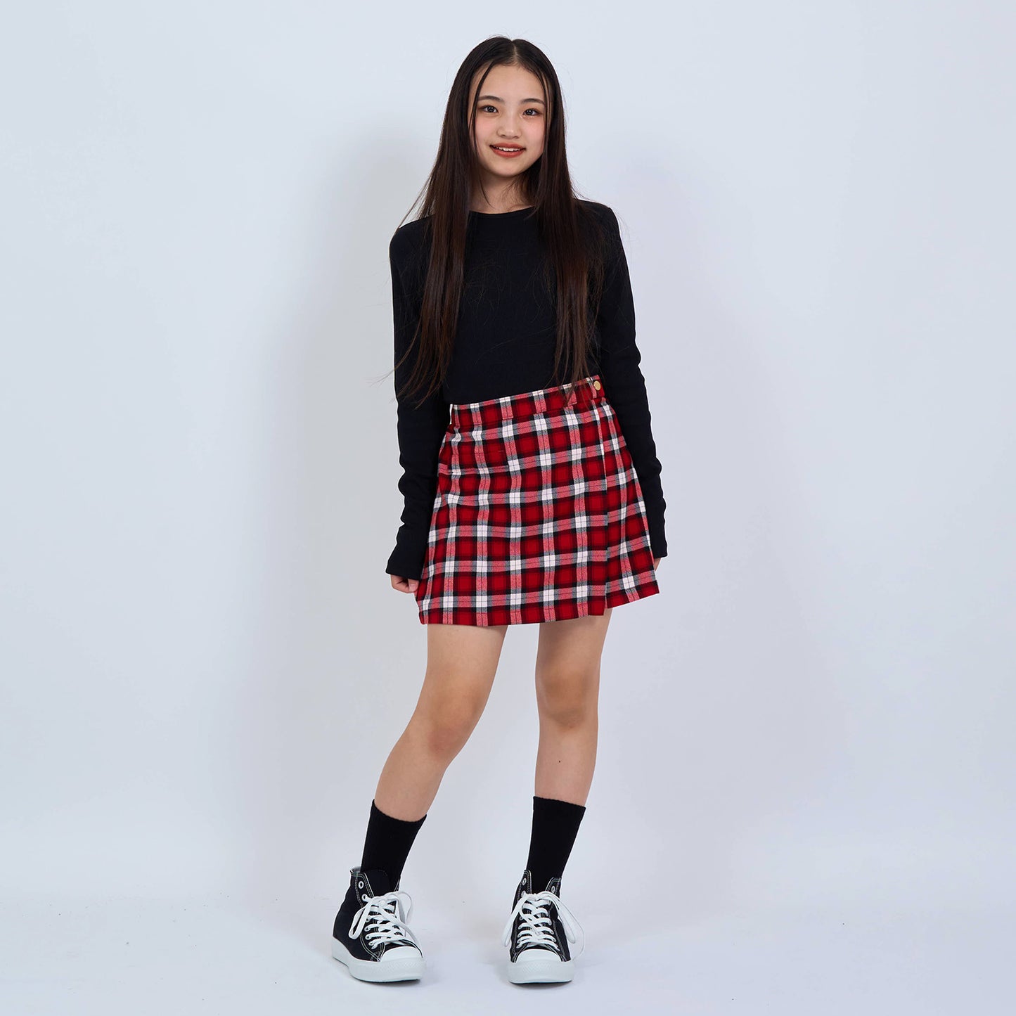 【110-170cm】 スカート A&F(アバクロンビー&フィッチ) AFG PLAID WRAP SKORT