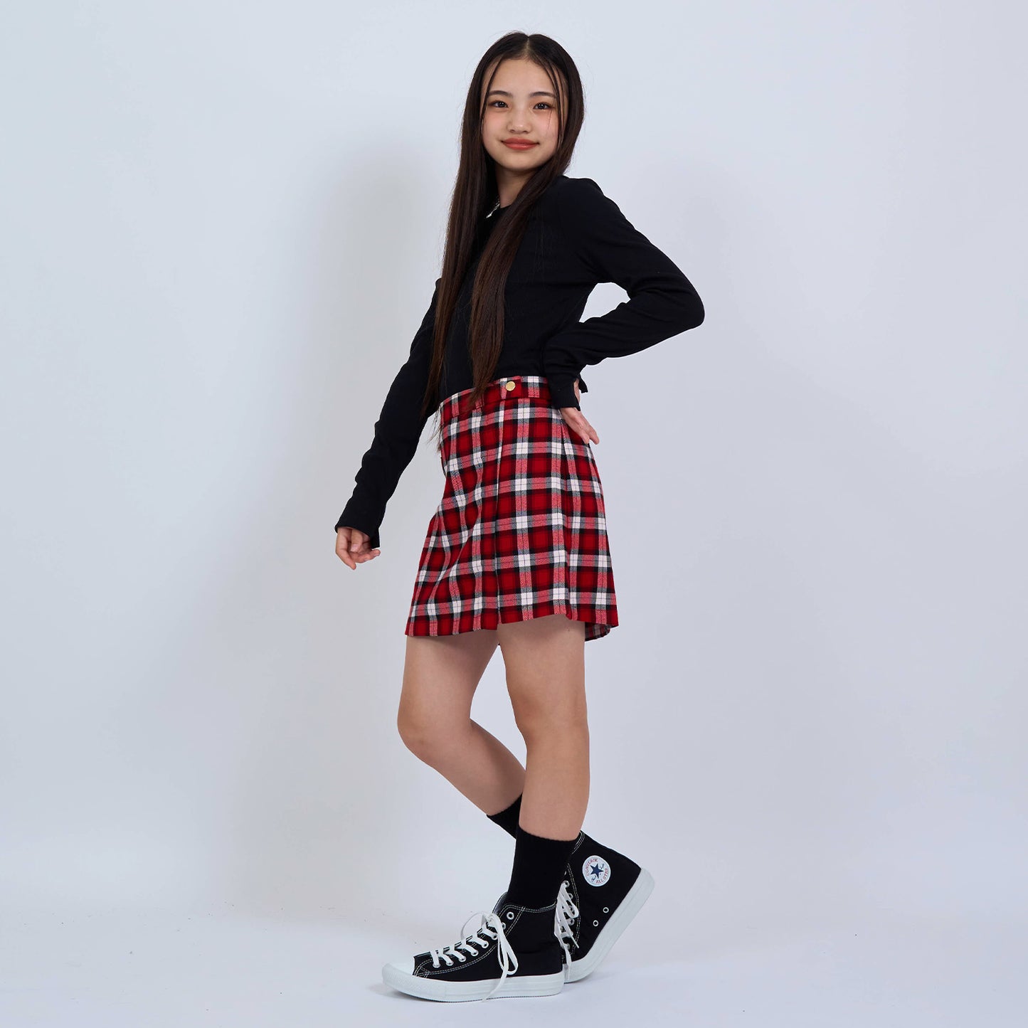 【110-170cm】 スカート A&F(アバクロンビー&フィッチ) AFG PLAID WRAP SKORT
