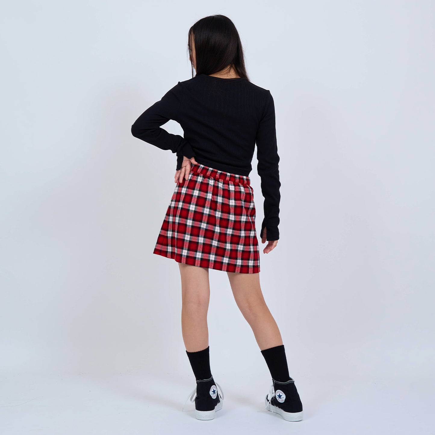 【110-170cm】 スカート A&F(アバクロンビー&フィッチ) AFG PLAID WRAP SKORT