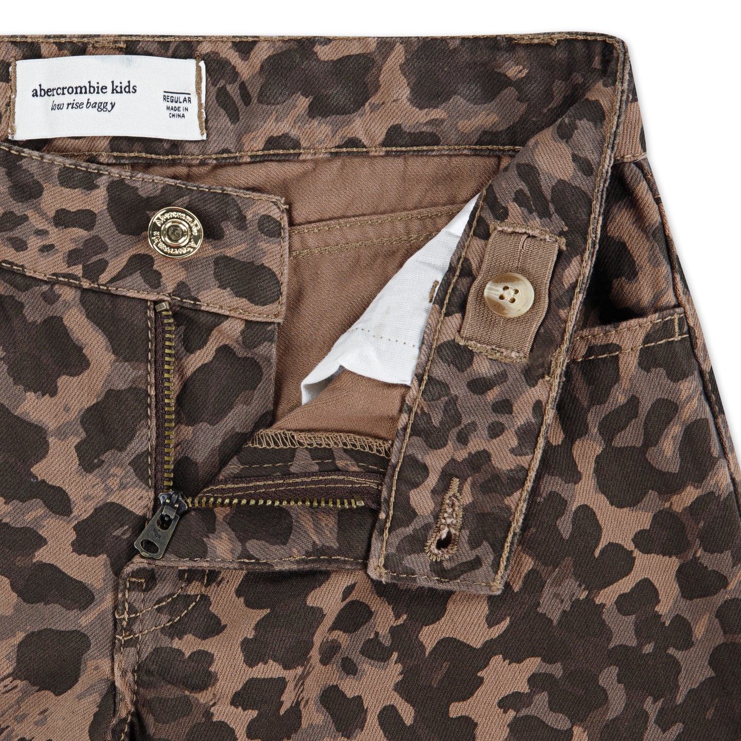 【110-170cm】 パンツ A&F(アバクロンビー&フィッチ) AFG PRINTED BAGGY JEANS