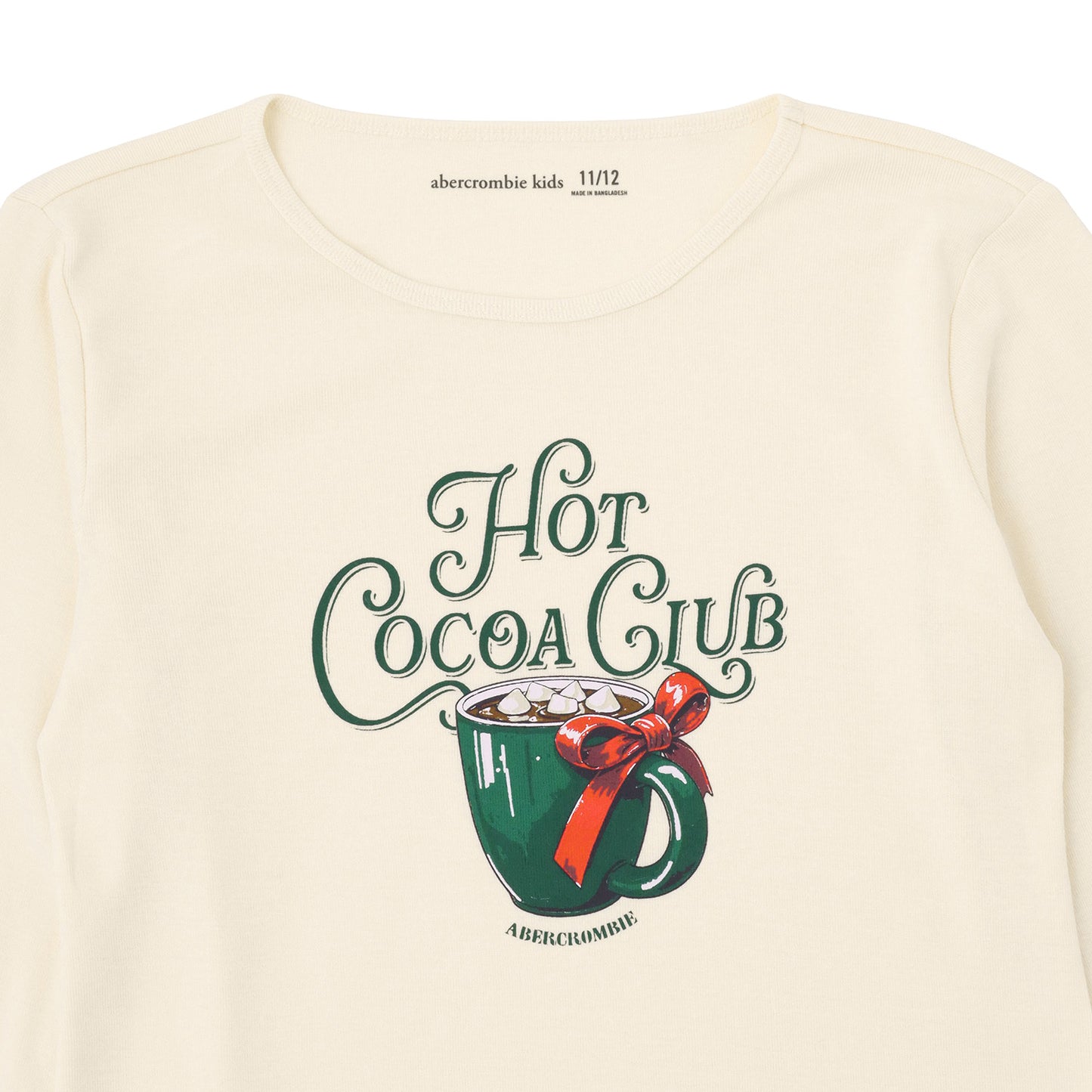 【110-170cm】 Tシャツ A&F(アバクロンビー&フィッチ) AFG HOT COCOA CLUB LS TEE