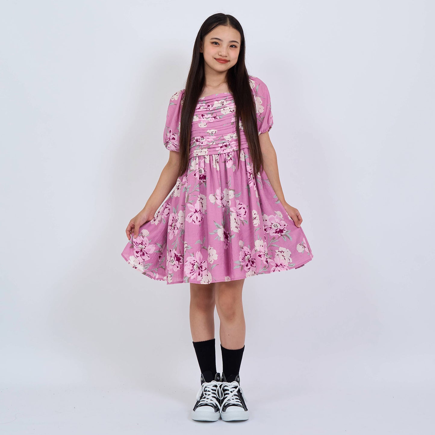 【110-170cm】 ワンピース A&F(アバクロンビー&フィッチ) AFG EMERSON CRINKLE MINI DRESS